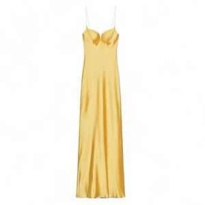 Zara long satin dress